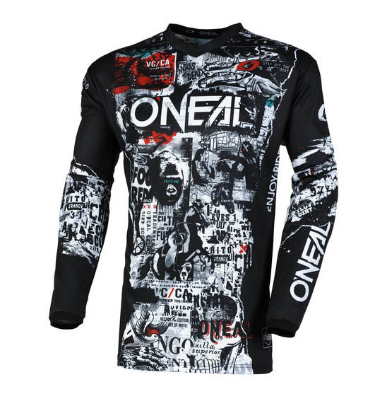 O'Neal 2025 ELEMENT Attack Jersey - Black/White