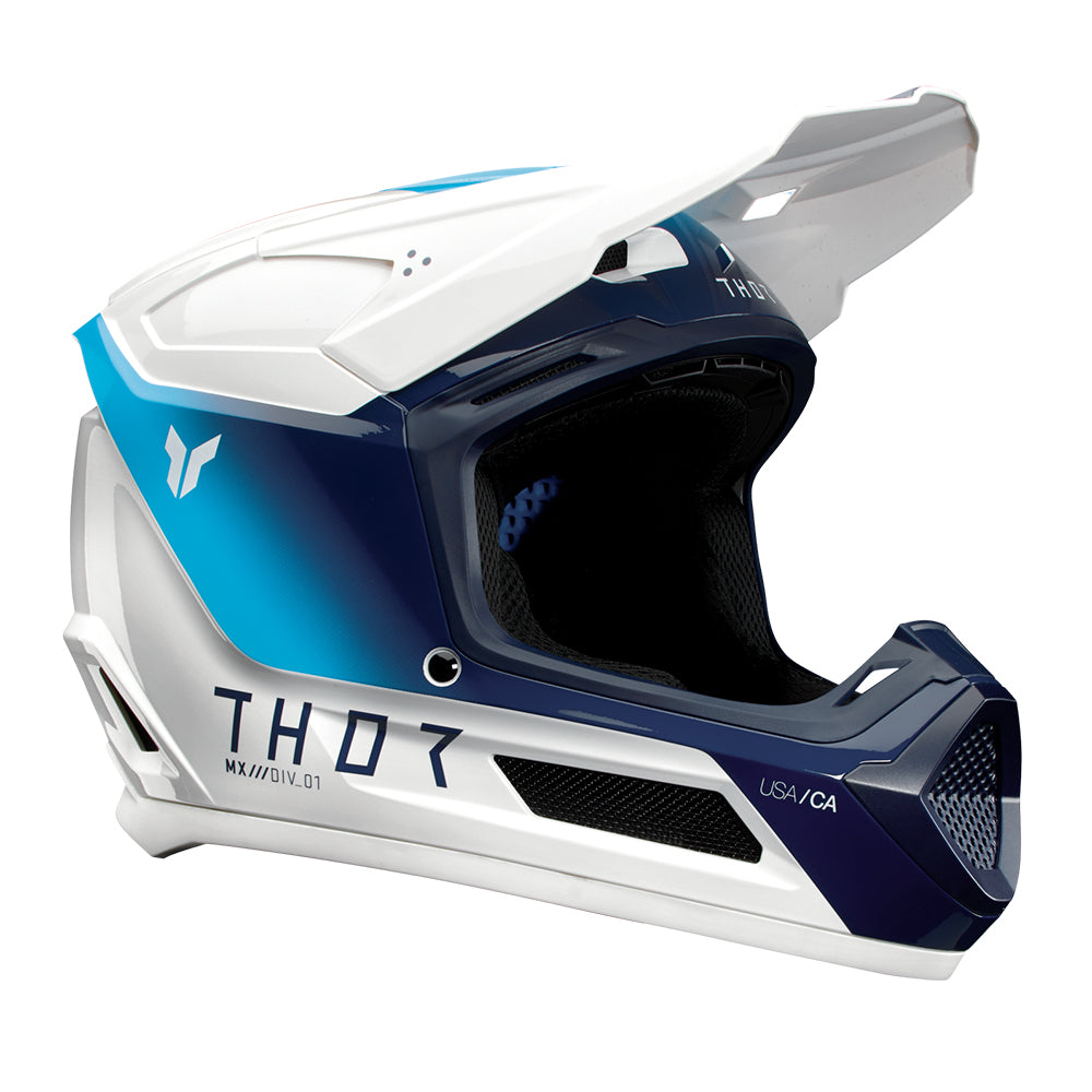 THOR HELMET FLEET STORM WHITE/NAVY YOUTH