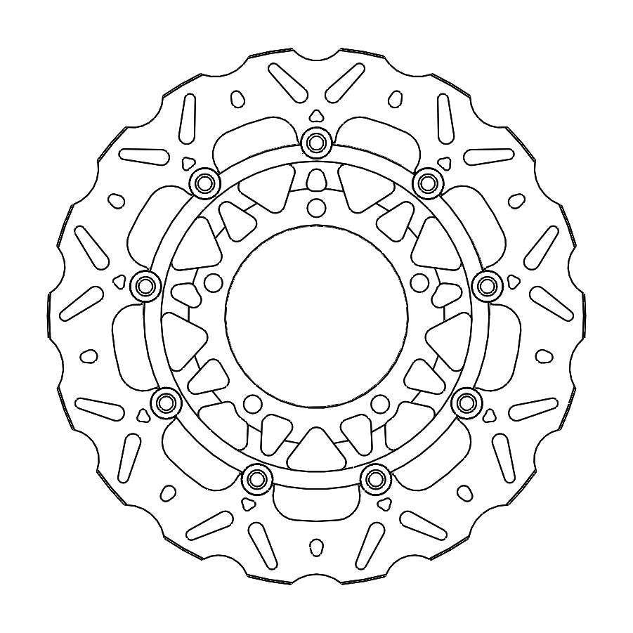BRAKE DISC FRONT MOTO MASTER NITRO FLOATING HONDA CB650R 19-