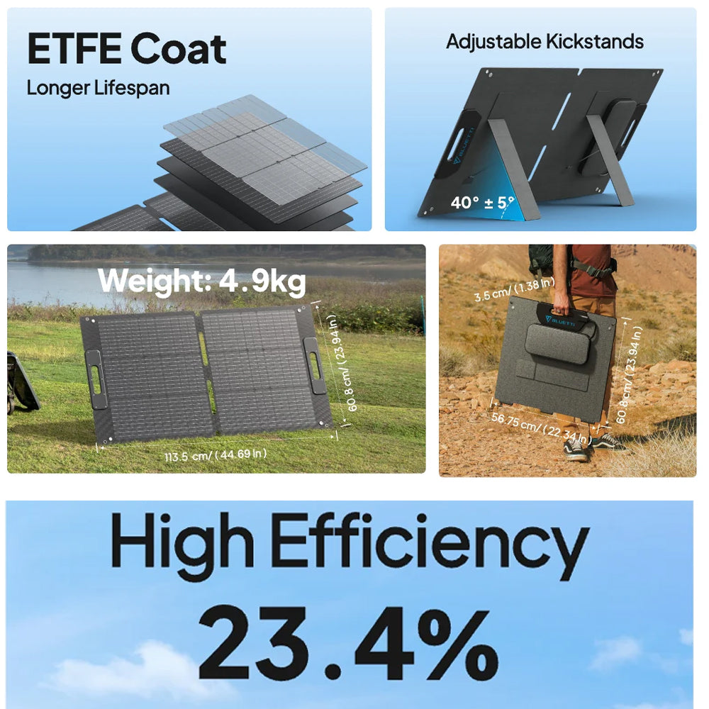 BLUETTI PV100 FOLDABLE SOLAR PANELS | 100W