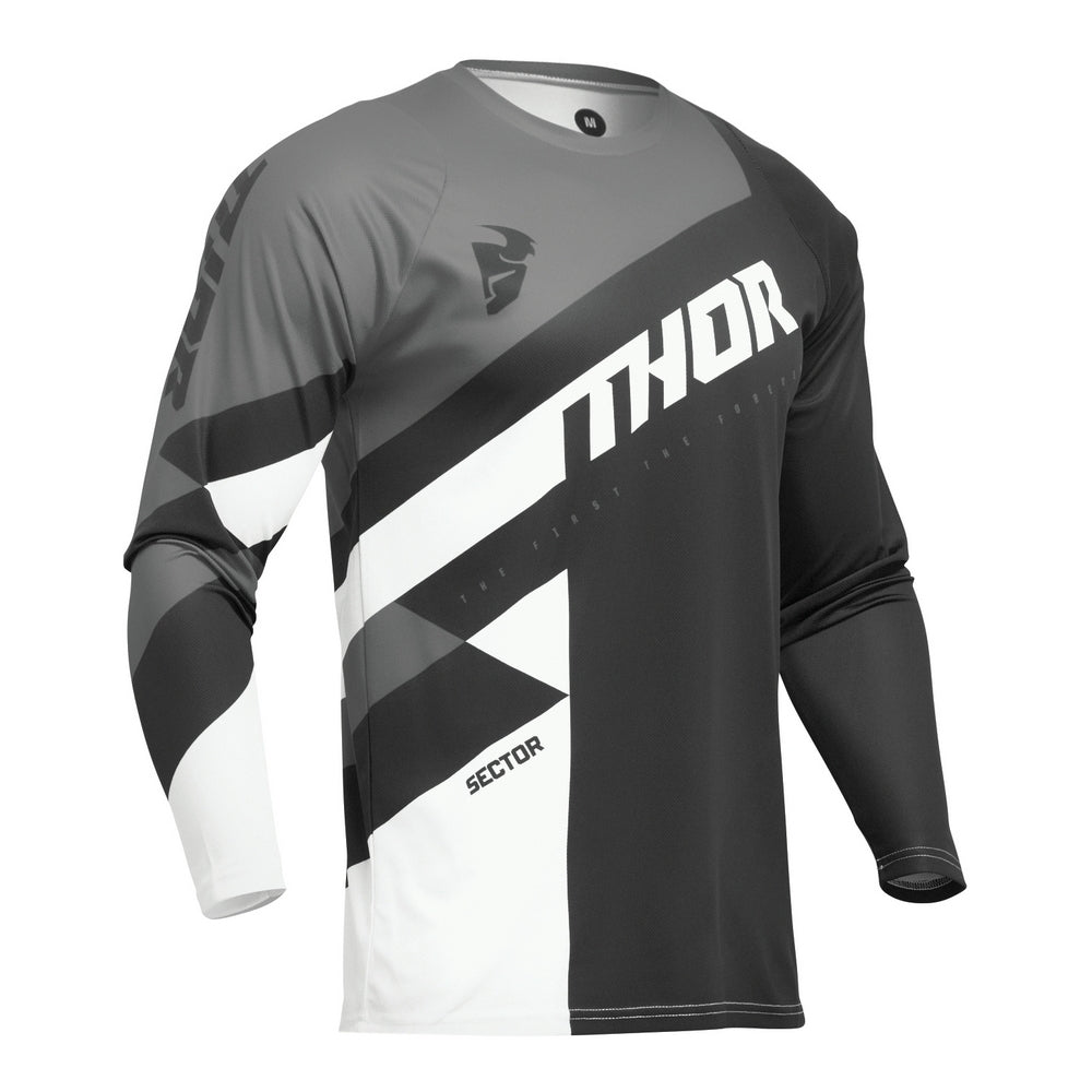 THOR SECTOR CHECKER JERSEY YOUTH BLK/GY