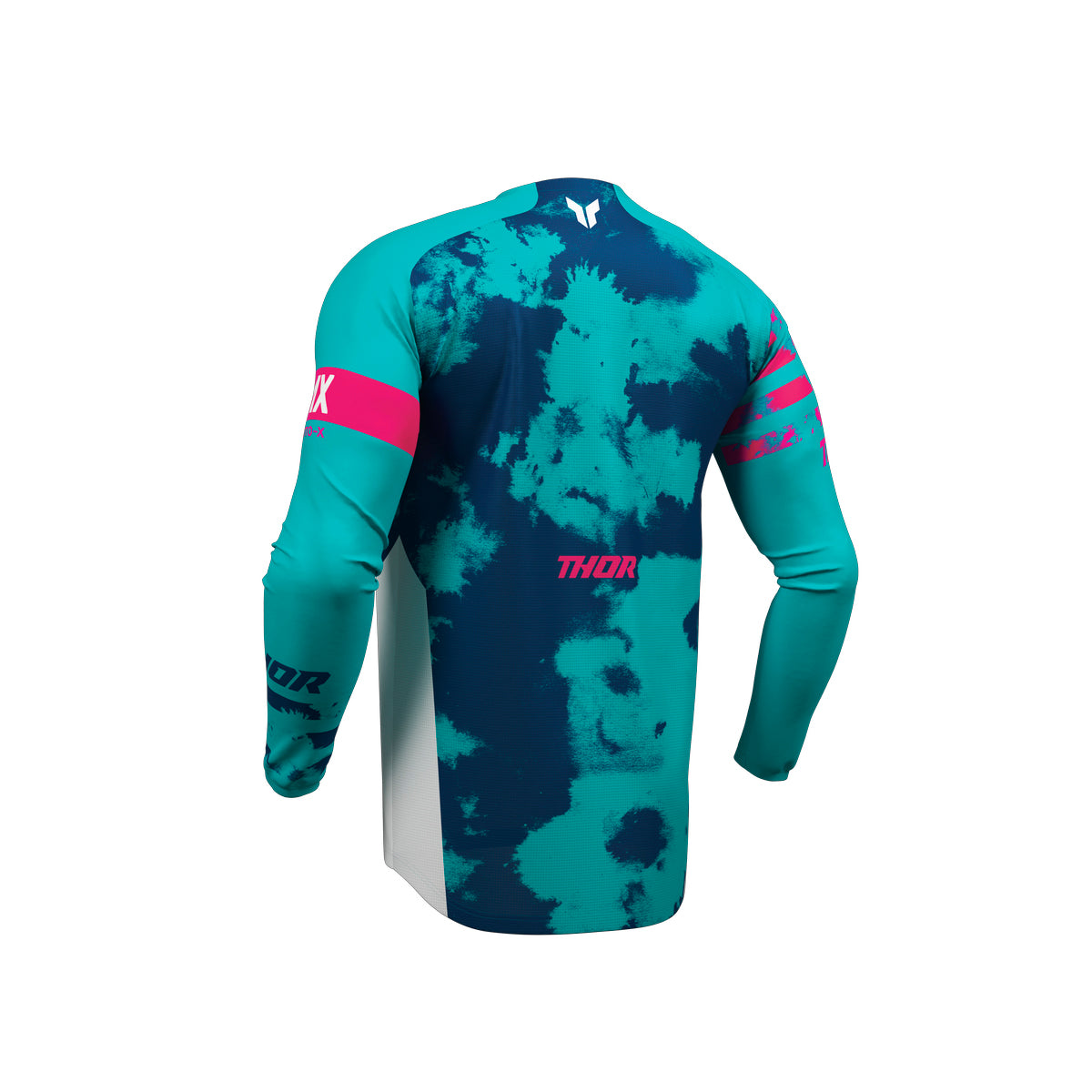 THOR MX YOUTH LAUNCHMODE BLEACH WHITE/AQUA