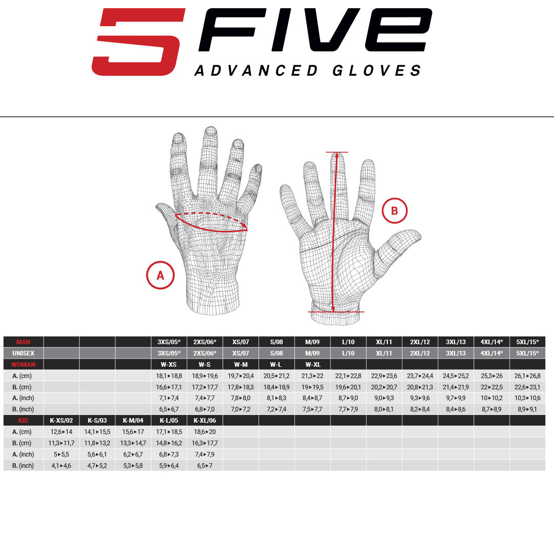 FIVE E2 Enduro Gloves - Orange Black