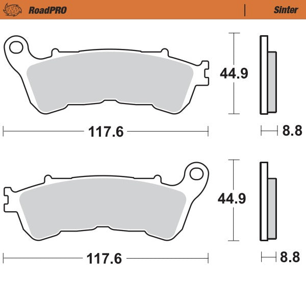 BRAKE PADS FRONT MOTO MASTER ROAD PRO SINTERED HONDA SUZUKI