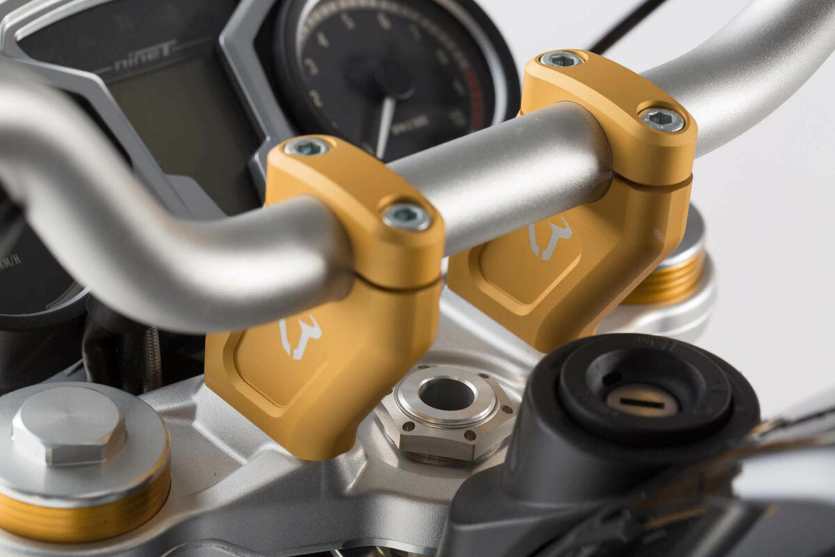 HANDLEBAR BAR BACK SW MOTECH 28MM HANDLEBARS GOLD BMW R NINE T 14-20