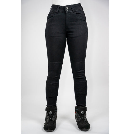 Bull-It Fury Black Skinny Motorcycle Jean (A) - LADIES