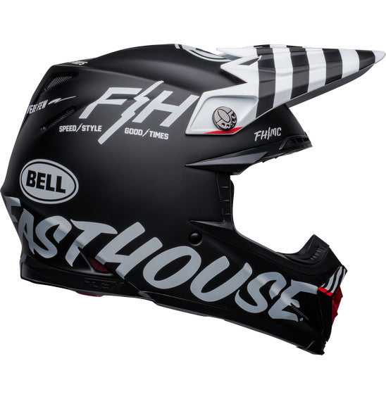 Bell MOTO-9S FLEX Fasthouse Flex Crew Matte Black/White