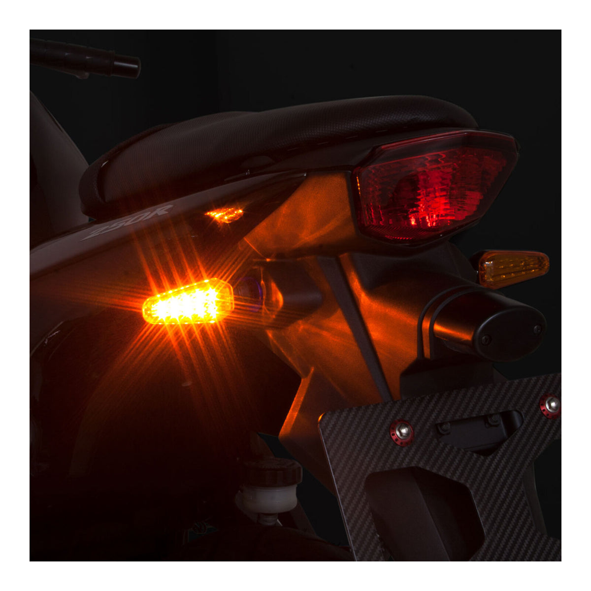 DRC 602 LED Flasher Lights (12V / Orange / Pair)
