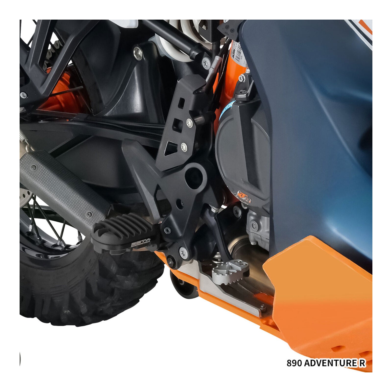 Zeta Adventure Foot Pegs KTM – Black