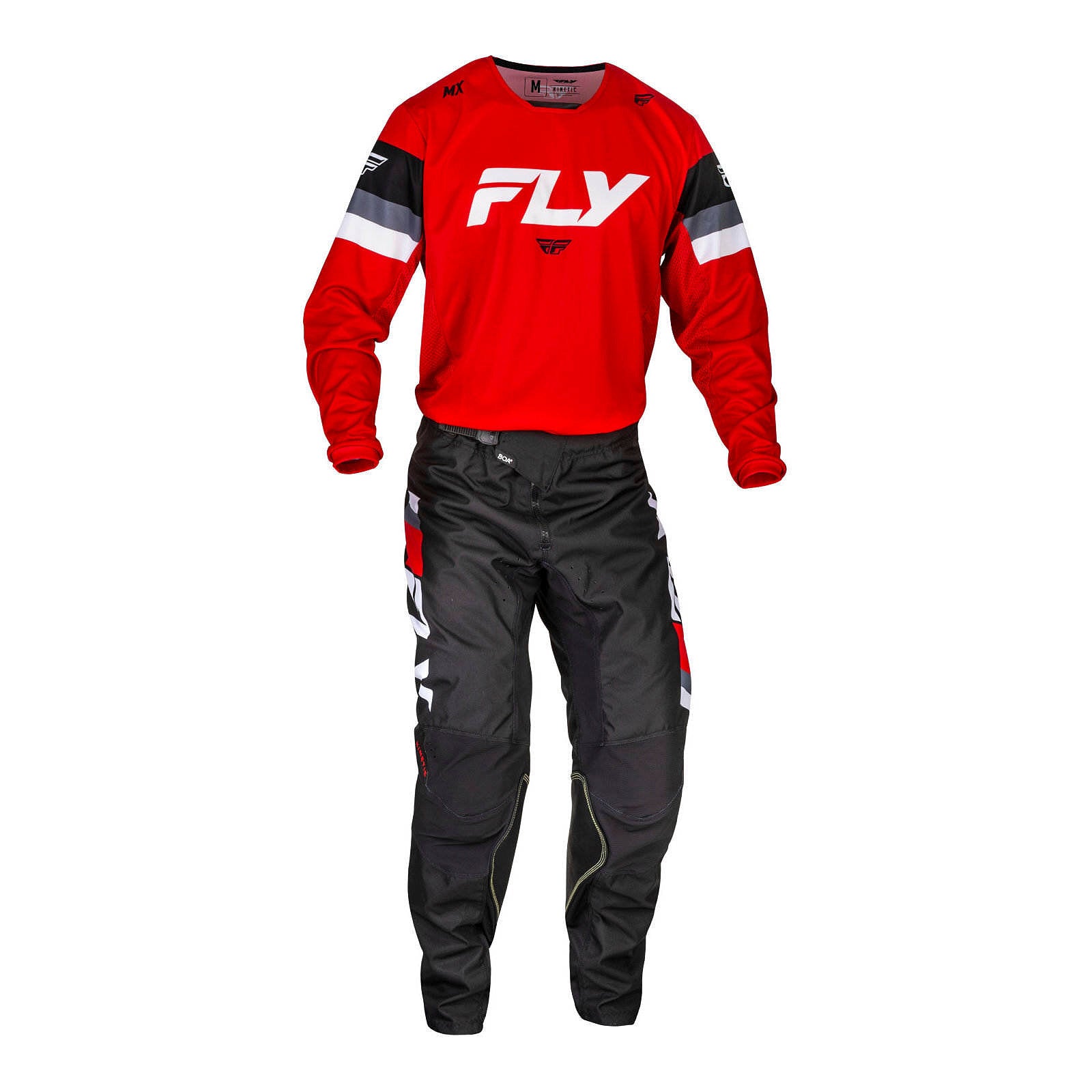 FLY KINETIC PRIX JERSEY RED/GREY/WHITE