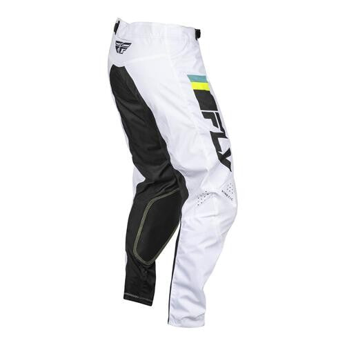 FLY Racing Kinetic Prix Pants - White / Black / Hi-Vis