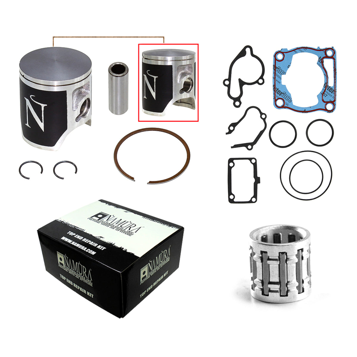 Namura Top End Rebuild Kit - 43.45mm (+0.01)