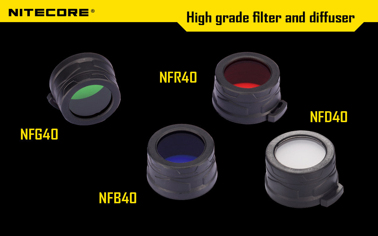 NITECORE RED FILTER FOR 40MM FLASHLIGHT