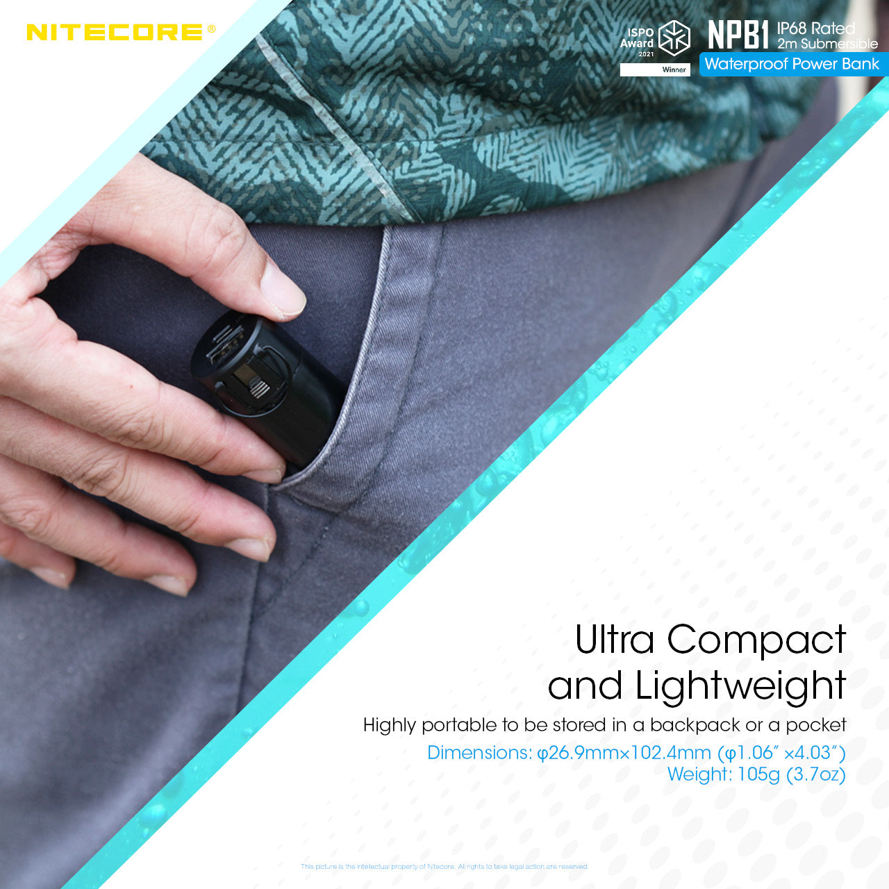 NITECORE 5000MAH POWER BANK WATERPROOF