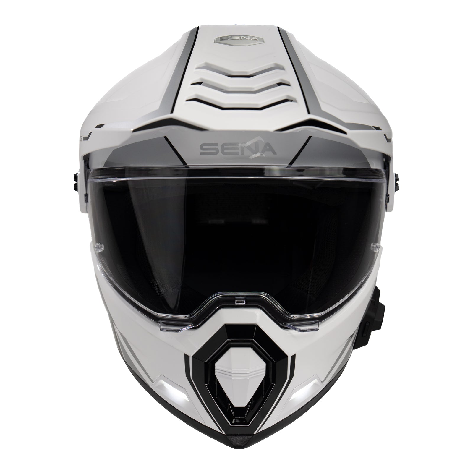 Sena Outlander Smart ADV Dual-Sport Helmet - Gloss White