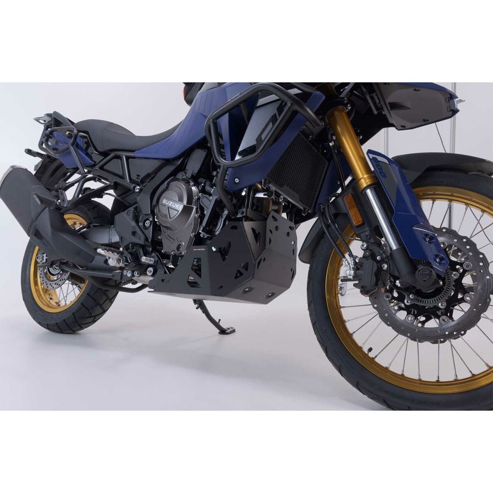 BASH PLATE SW MOTECH BLACK SUZUKI V STROM 800 22-ON