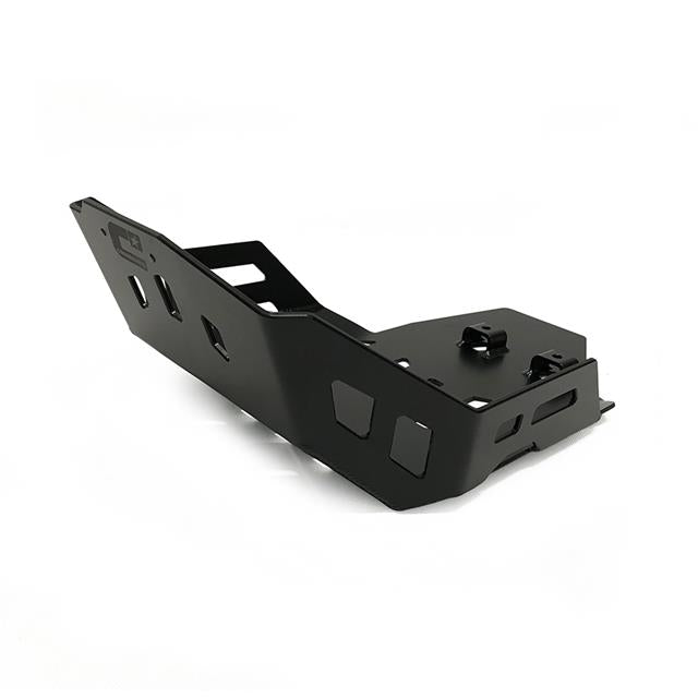BASH PLATE CROSSPRO 4MM ALUMINIUM BLACK KAWASAKI KLR650 08-15