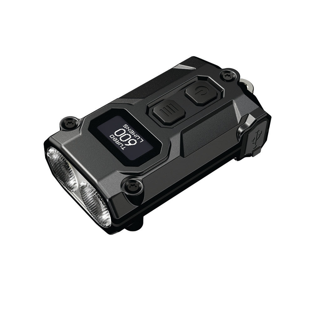 NITECORE 600 LUMEN USB-C RECHARGEABLE KEYCHAIN TORCH BLACK