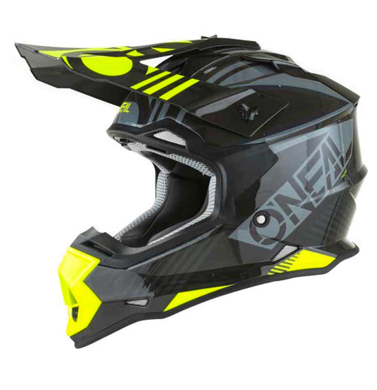 O'Neal Youth 2SRS RUSH Helmet - Grey/Neon Yellow