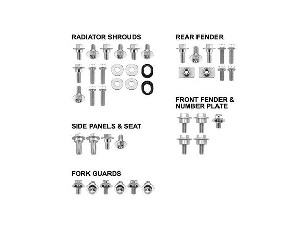 BODY PANEL BOLT KIT PSYCHIC KAWASAKI KX250F 17-ON KX450F 18-ON