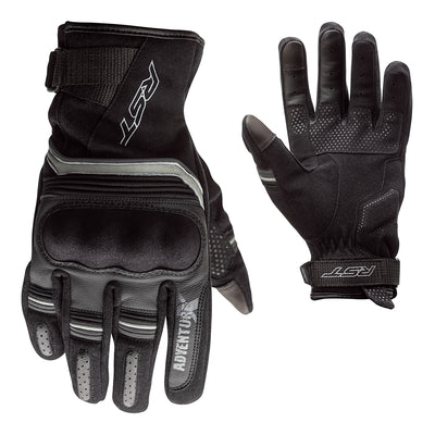 RST Adventure-X CE leather adventure glove in black