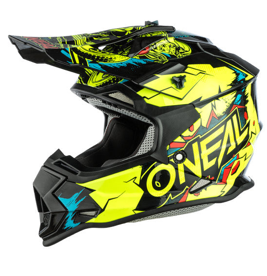 O'Neal Youth 2SRS VILLIAN Helmet - Neon Yellow