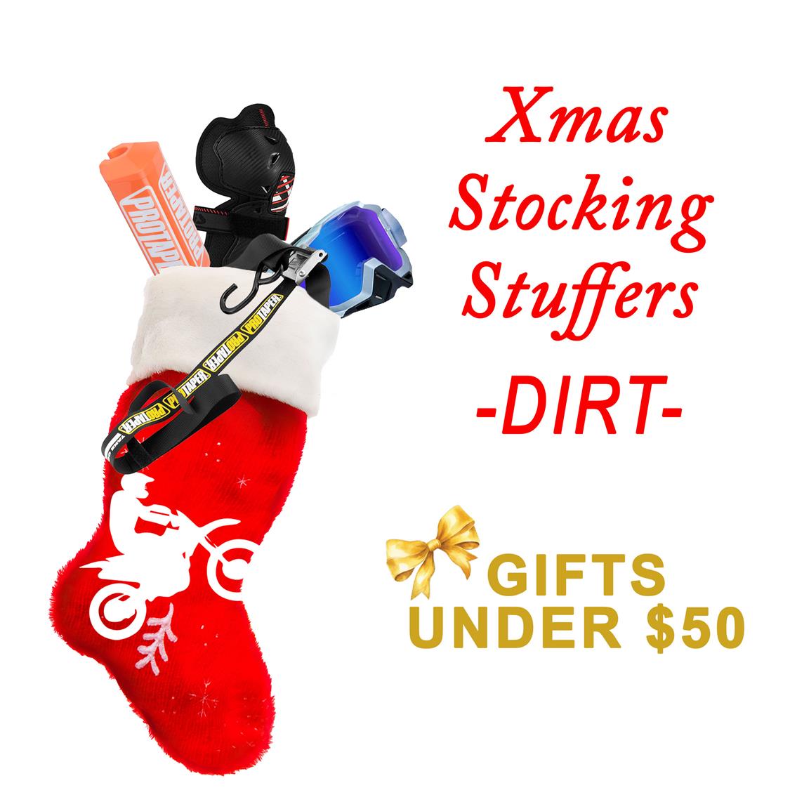 Xmas stocking DIRT under50