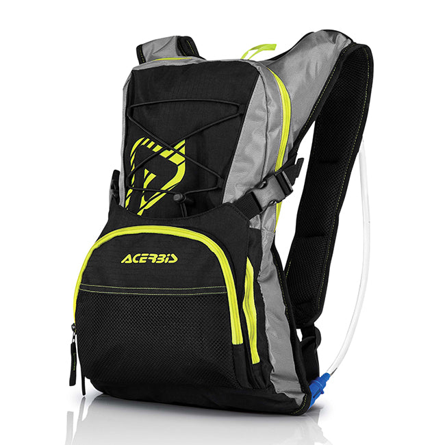 H20 Drink Backpack Black Yellow