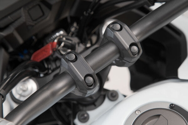 HANDLEBAR BAR RISER SW MOTECH 28MM HANDLEBARS BLACK BENELLI HONDA KTM MOTO GUZZI SUZUKI TRIUMPH