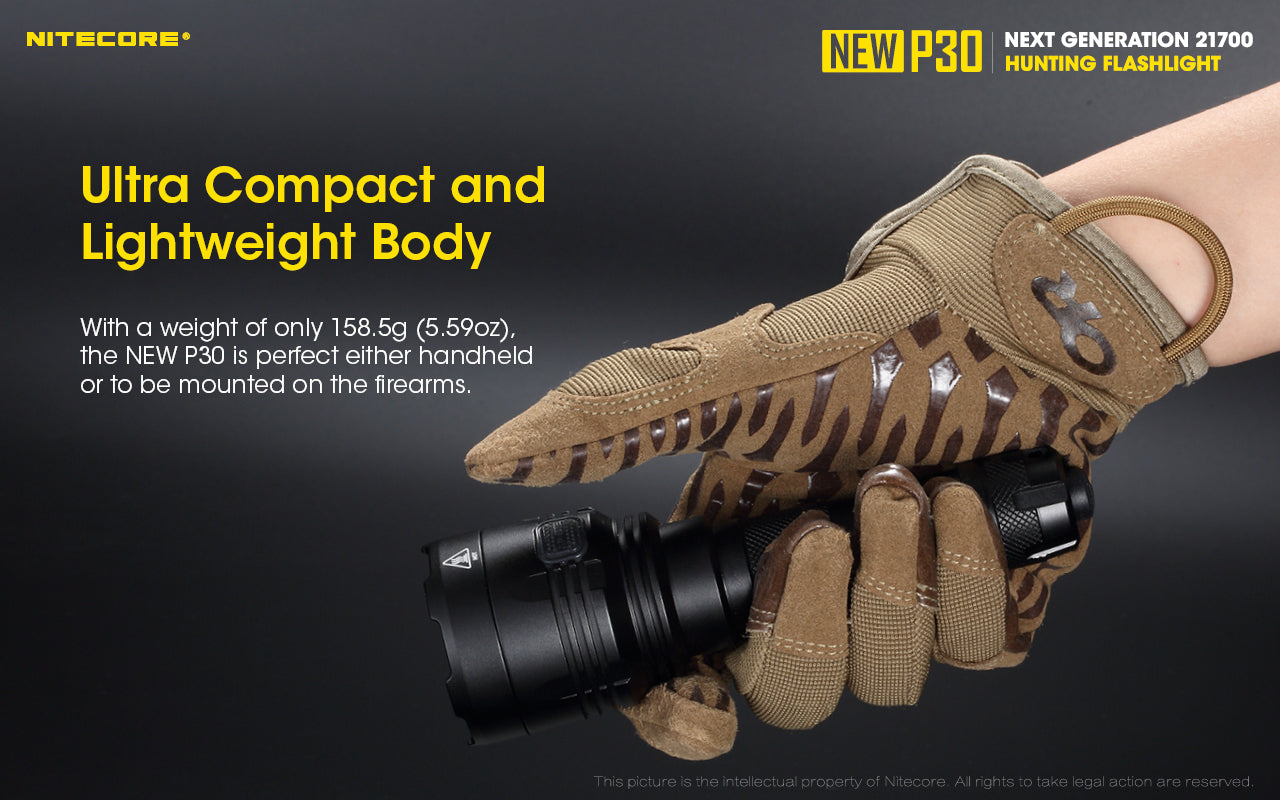 NITECORE NEW P30 LONG THROW TORCH NL2150R BATTERY INCLUDED