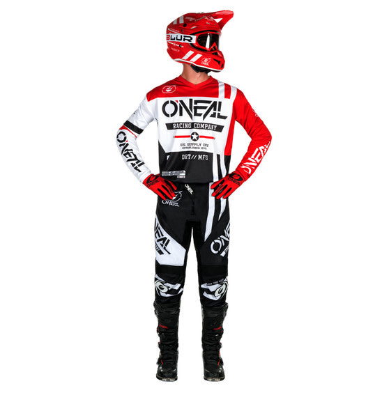 O'Neal 2025 ELEMENT Warhawk Jersey - Black/White/Red