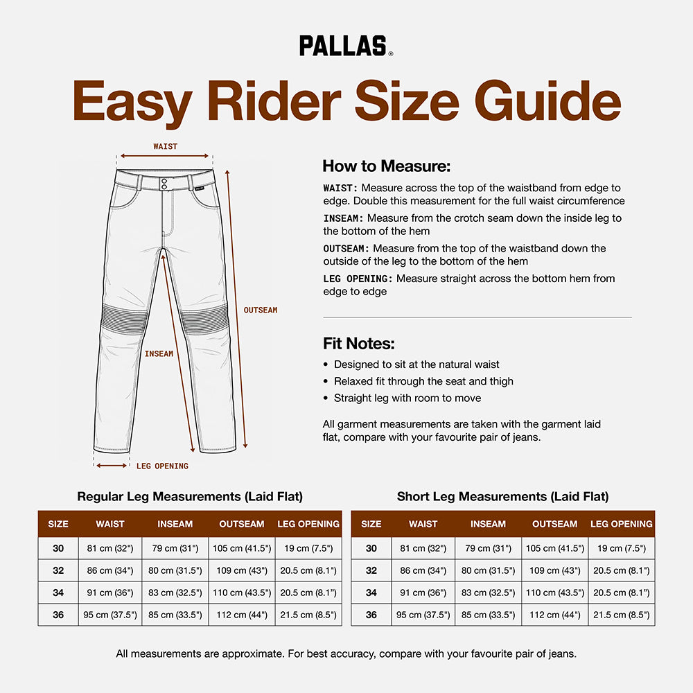 PALLAS EASY RIDER LEATHER JEAN - SHORT LEG [BLACK]