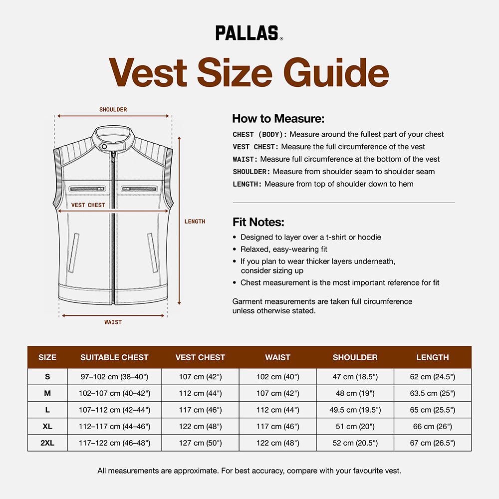 PALLAS NIGHT DRAGON LEATHER VEST [BLACK]