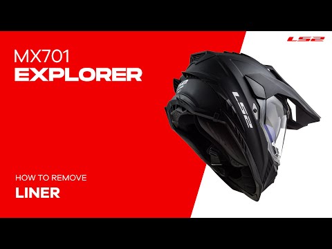LS2 MX701 Explorer Spire Helmet - Black / Titanium / Red 06