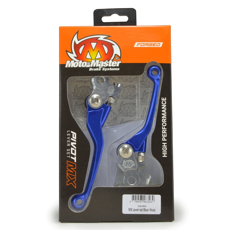 MOTO MASTER MX PIVOT LEVER SET BLUE HUSQVARNA KTM
