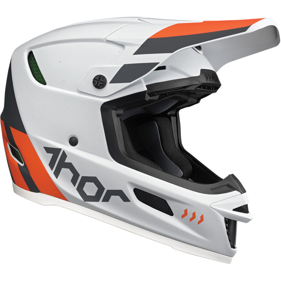 HELMET REFLEX CUBE LIGHT GRAY / RED ORANGE