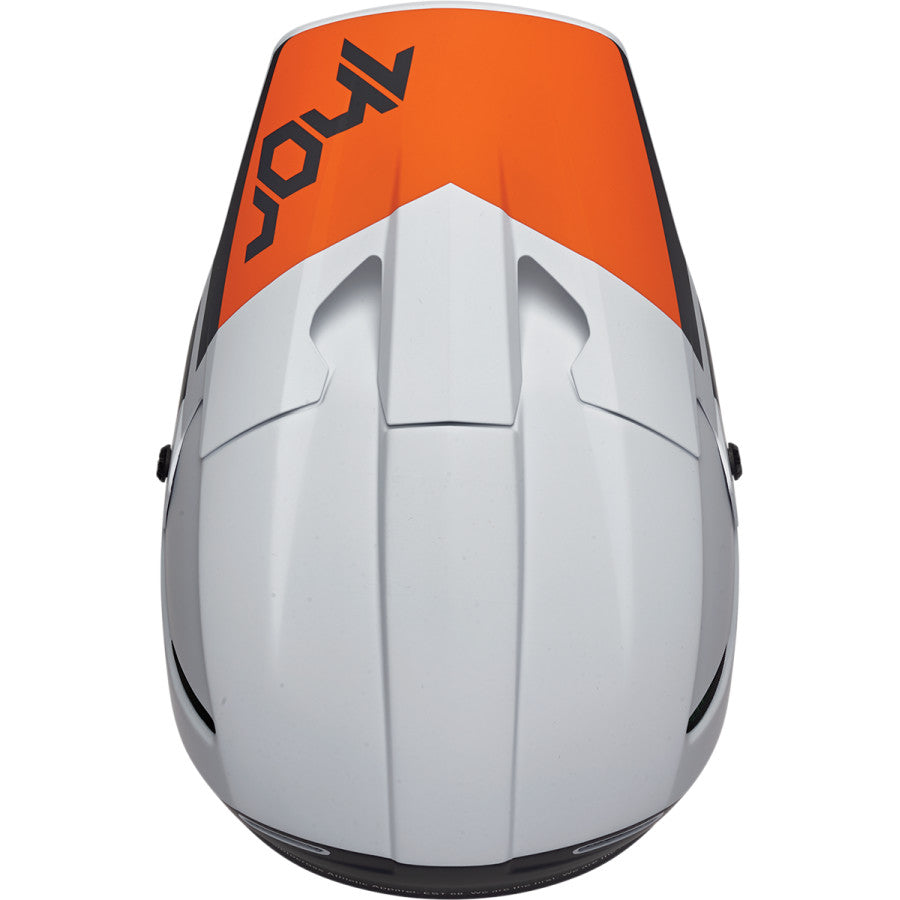 HELMET REFLEX CUBE LIGHT GRAY / RED ORANGE