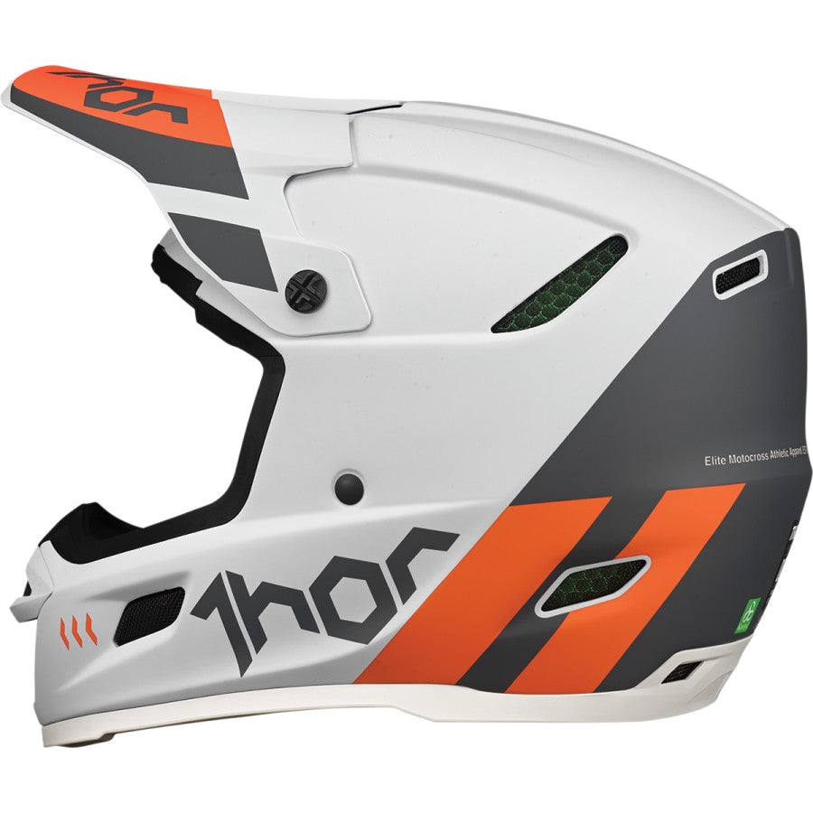 HELMET REFLEX CUBE LIGHT GRAY / RED ORANGE
