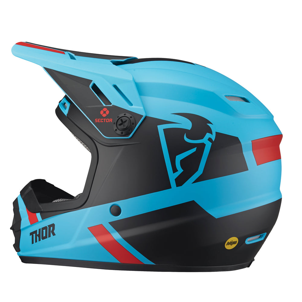 THOR MX SECTOR SPLIT YOUTH HELMET BLUE BLACK
