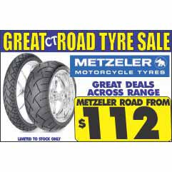 Great Tyre Sale - METZELER ROAD from $112