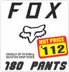 2019 APRIL FOX 180 PANTS $112 RX