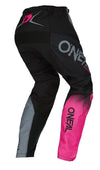 Oneal element woman pink gray pants rear