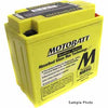 SAMPLE PHOTO - The Motobatt Battery is the perfect battery for Motorcycles, ATV's, PWC & Snowmobiles. Up to 20% higher Cranking Power! No acid to spill! Available via courier delivery! Featuring AGM Technology*