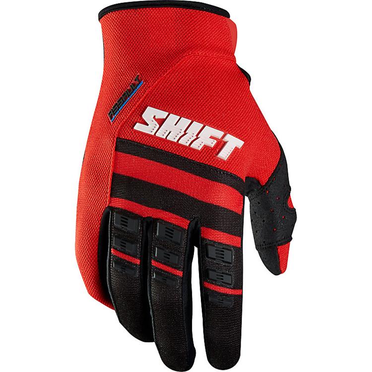 Fox adult Assault Race gloves in red colourway