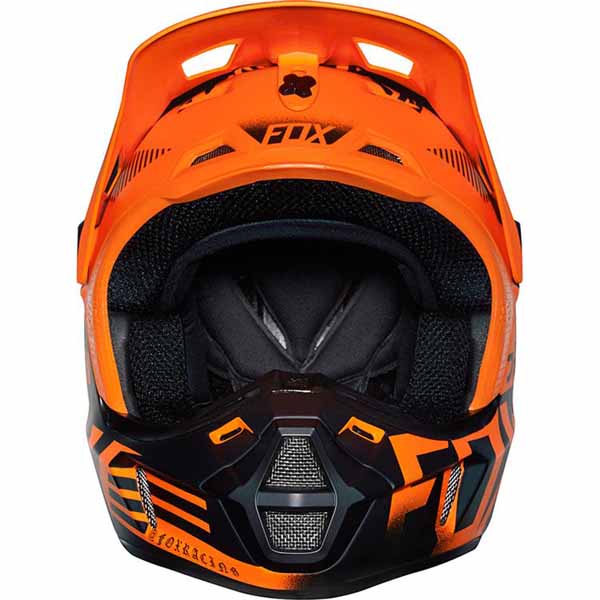 Fox V2 Union offroad/dirt helmet in orange colourway