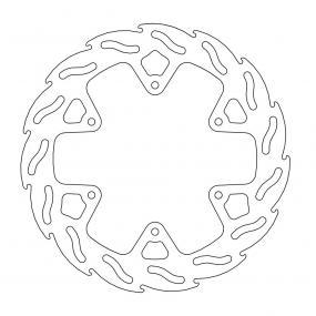 BRAKE DISC REAR MOTO MASTER FLAME YAMAHA YZ125 YZ250 YZ250F WR250F 02-18 YZ450F 03-17 YZ426F WR426F