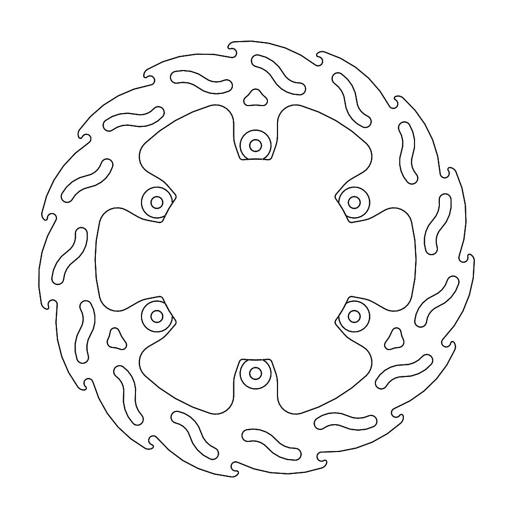 BRAKE DISC REAR MOTO MASTER FLAME HUSQVARNA 701 KTM 690 240MM