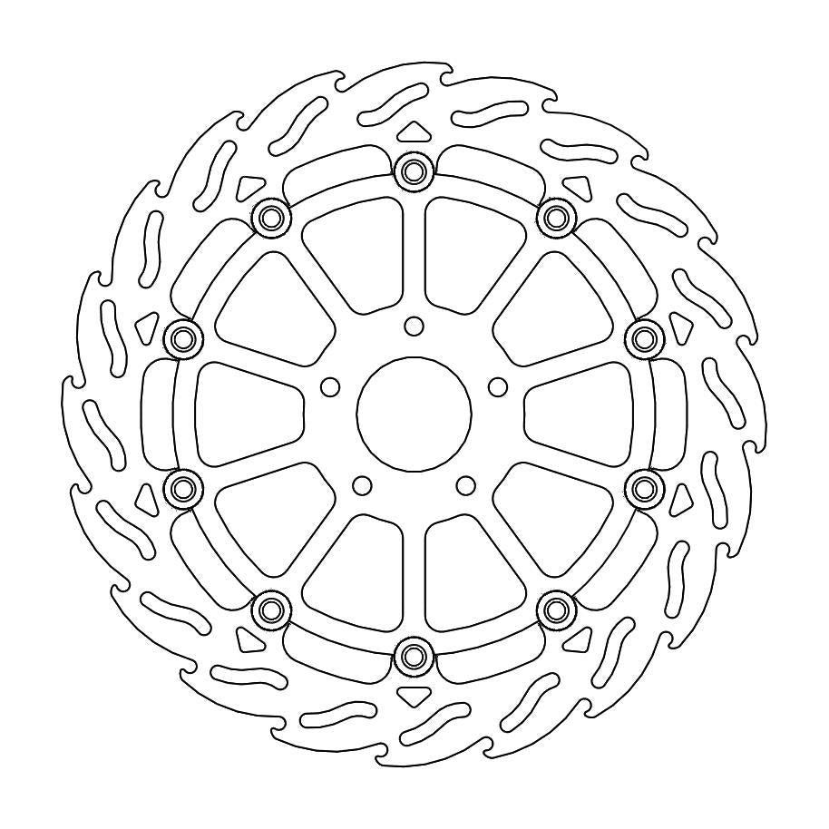 BRAKE DISC FRONT MOTO MASTER FLAME HUQVARNA KTM