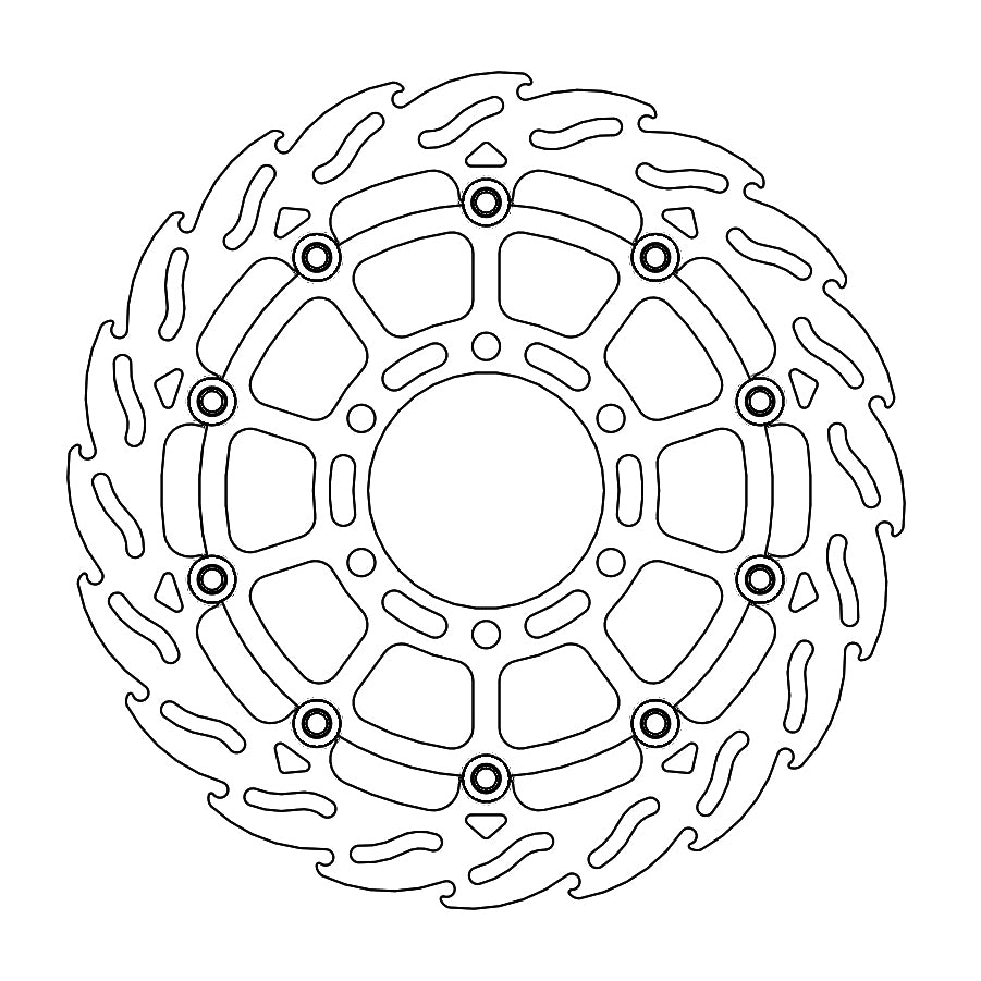 BRAKE DISC FRONT MOTO MASTER FLAME FLOATING HUSQVARNA KTM
