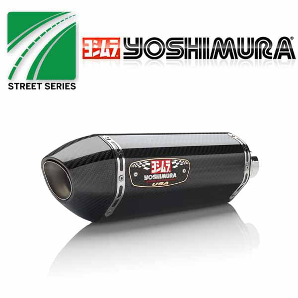 YM-1121202 - Yoshimura R-77 stainless/carbon fibre/carbon fibre dual slip on (Street Series) for 2008-2017 Suzuki Hayabusa